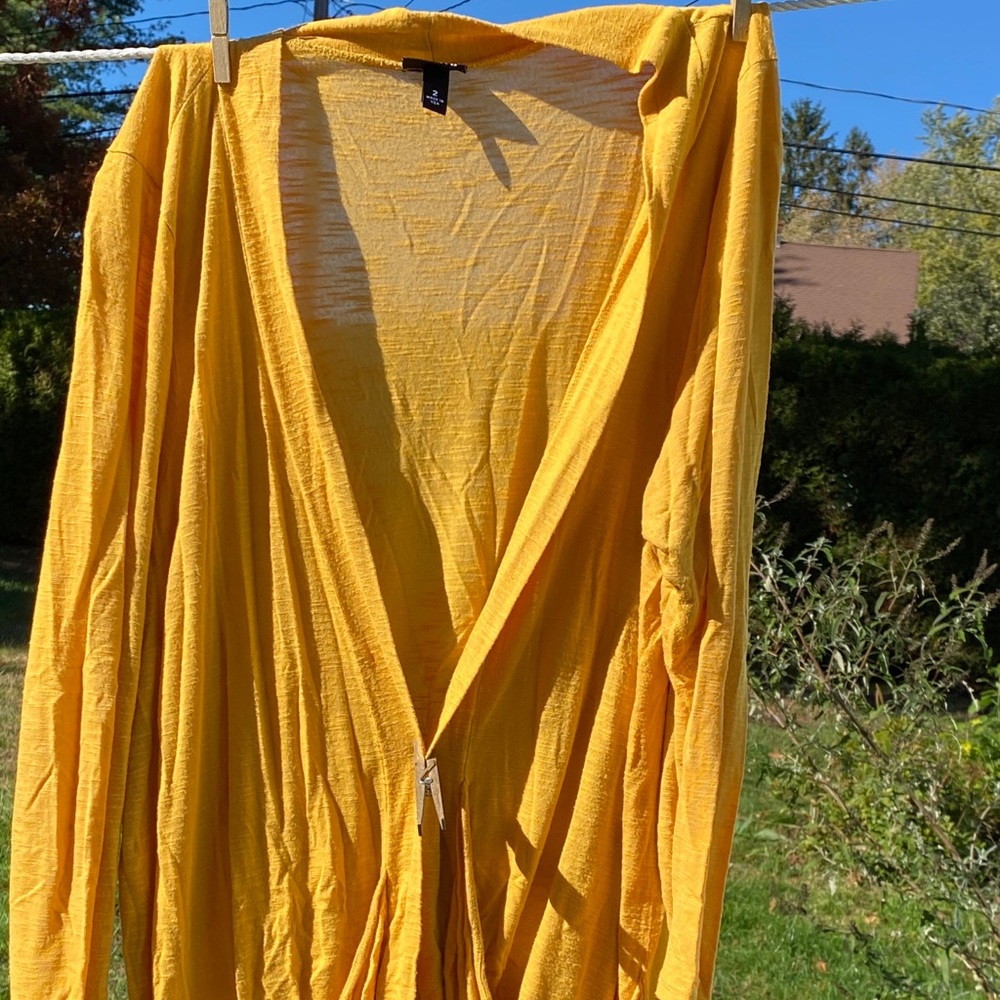 Torrid yellow cardigan